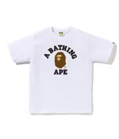 A BATHING APE カレッジロゴ Tシャツ ホワイトのサムネイル