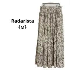 Y1521シマムラ ラダリスタ 小花 ロングスカート カジュアル 《M》