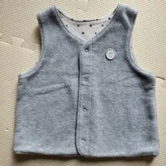 bebe ベビーベスト リバーシブル仕様 グレー系 ベビー服