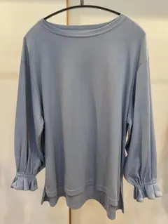 アンドイット 長袖 カットソー Tシャツ ブルー キャンディスリーブ
