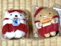 すみっコぐらし てのりぬいぐるみ コメダ珈琲店 しろくまととんかつの2個セット