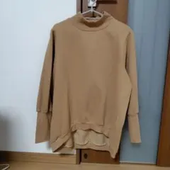 ハイネック 裏起毛トレーナー