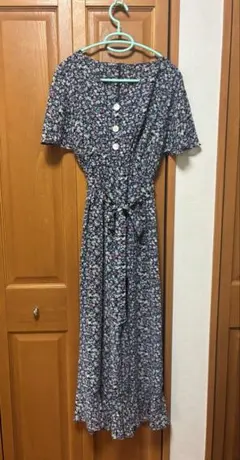 花柄　サロペット　heather