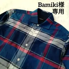 【極美品】ブラックレーベル クレストブリッジ　チェック　リネン混　長袖シャツ　M