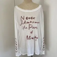 英字プリントシアーロングTシャツロゴプリント ロンT 長袖Tシャツ No.11