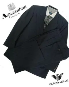 【Aquascutum London】ロンドンデザインスーツセットXL寸s30