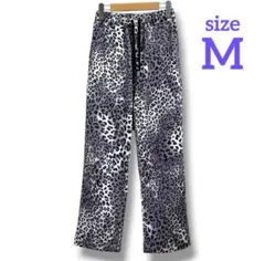未使用✝️ワイドパンツ ヒョウ柄 スウェット ストリート 韓国