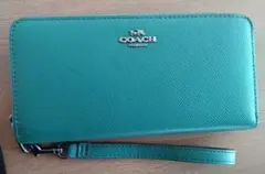 COACH 二つ折り財布 グリーン