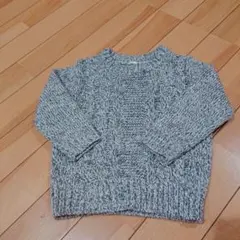 キッズ ニット セーター グレー 80cm