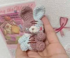 ハンドメイドあみぐるみ　ツギハギうさぎ　ゾンビちゃん