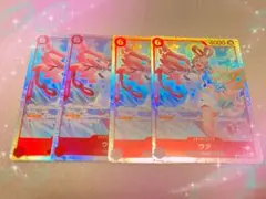 ワンピースカード　ウタSR4枚
