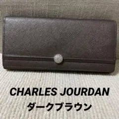 CHARLES JOURDAN ブラックレザー長財布 - メルカリ