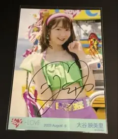 大谷映美里 直筆生写真 ナツマトペ イコラブ チュウ - メルカリ