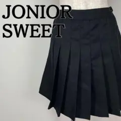 JONIOR SWEET ブラック プリーツ　スカート　キュロット　スコート　黒