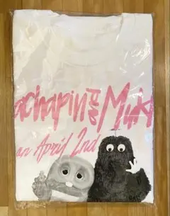 Gachapin and Mukku Tシャツ ホワイト　ガチャピンムック