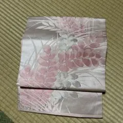 ピンク 植物柄 半幅帯のサムネイル