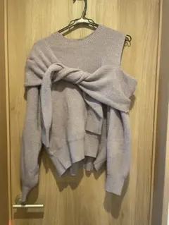 SNIDEL オフショルダー ニット