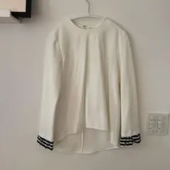 大幅値下げ！BORDERSatbalconyホワイト長袖トップス