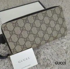 GUCCI グッチ 長財布 ラウンド ジップ ジッピー ウォレット GG柄 ロゴ