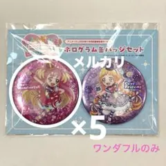 【プリキュア】アニメージュ 2024年11月号 缶バッジ キュアワンダフル 5点