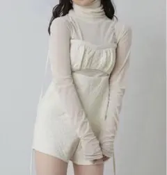 chico キルティングベアコンビネゾン