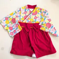 袴　着物スタイルベビー服 70サイズ