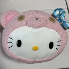 ハローキティ 特大ぬいぐるみ クマ かぶりもの ピンク レア 平成レトロ