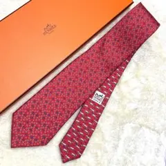 新品保管品✨エルメス　ホースシュー総柄　H蹄鉄馬蹄　青紺　柔らかめ　大剣8.5㎝ 2026年最新】エルメス hermes ホースシューの人気アイテム - メルカリ