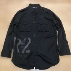 レア　R2 ラルフローレン　ミリタリージャケット　長袖　ブラック