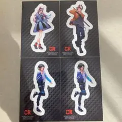 CRAZY RACCOON   ステッカー  3種類  4枚セット