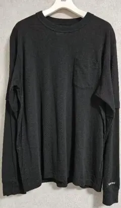sacai サカイ 長袖カットソー ブラック 5