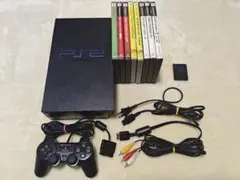【動作確認済み】PS2 本体 SCPH-50000 ゲームソフト8本