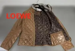 美品　LOEWE ロエベ　レザー　ジャケット　ラム　ラビット　キルティング