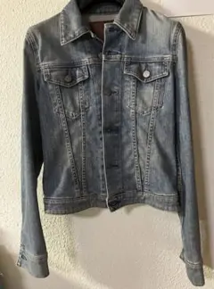 BLACK by moussyライトブルー デニムジャケット Gジャン