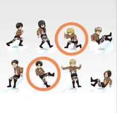 進撃の巨人 アクスタ リヴァイ ／ アルミン 獣の巨人は俺が仕留める 一番くじ