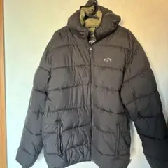 BILLABONG ダークグレー ダウンジャケット フード付き