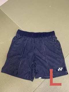 【新品 未使用】ヨネックス ゲームパンツ Ｌ　15137 ネイビー ストライプ