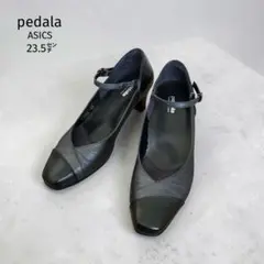 美品 pedala ペダラ ストラップ パンプス 23.5㌢ スクエア Vカットのサムネイル