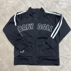 BABY DOII ジップ付きパーカー黒　110cm
