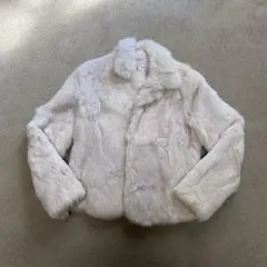 【ゲリラセール】平成ギャル Y2K ラビットファー 毛皮コート 平成女子