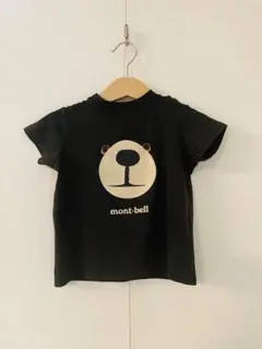 mont-bell モンベル　クマの顔プリント Tシャツ 80