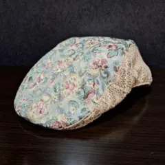 【grace hats】花柄刺繍&レース ハンチング キャスケット
