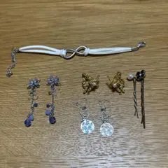 多彩なデザインのイヤリングセット