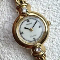 稼働/新品電池 SEIKO エクセリーヌ ガーネット ブレスウォッチ 腕時計