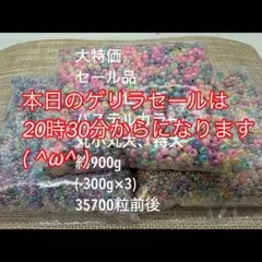 大特価セール品　パステルカラー　ガラスシードビーズ　約900g ハンドメイド