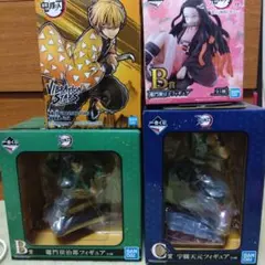 鬼滅の刃　一番くじ　我妻善逸・禰豆子・竈門炭治郎・宇髄天元　フィギュアセット！！