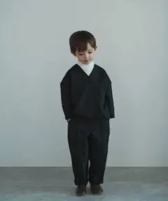 【リジェール】スーツ シャツ　3点セット　黒 110