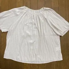 ライム 半袖ブラウス ギャザートップスのサムネイル