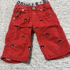 ダブルビーミキハウス半ズボン赤パンツ