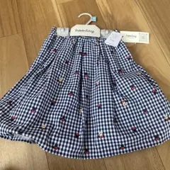 新品未使用 フーディ ミニー　120 チェックスカパン